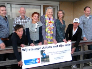 De hardloopgroep steunt Alfons